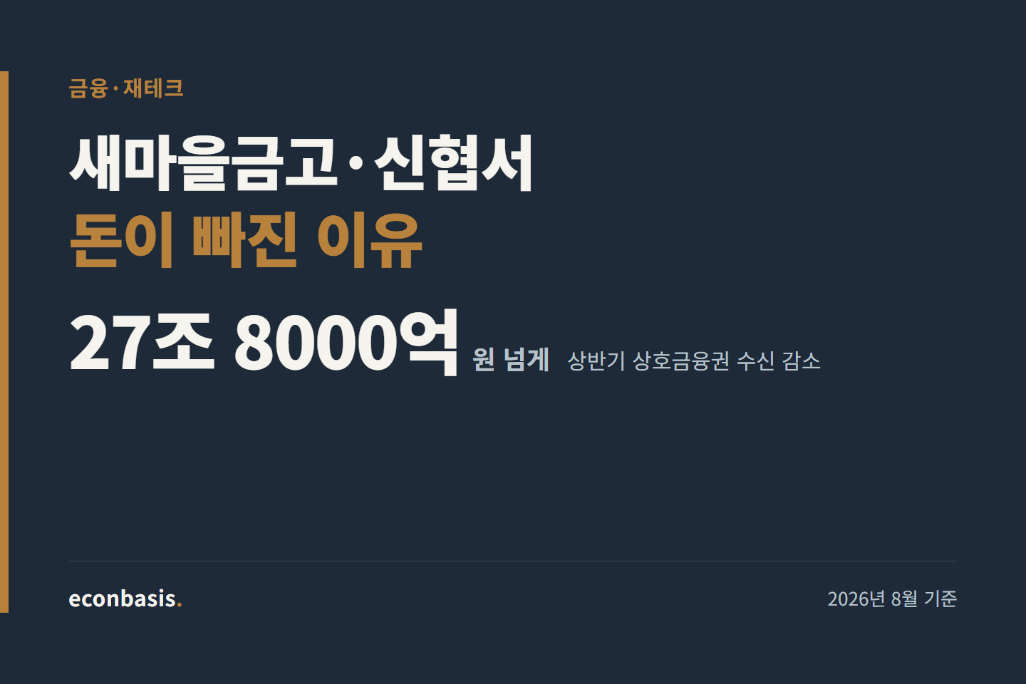 새마을금고 예금 이탈, 내 돈은 정말 안전할까