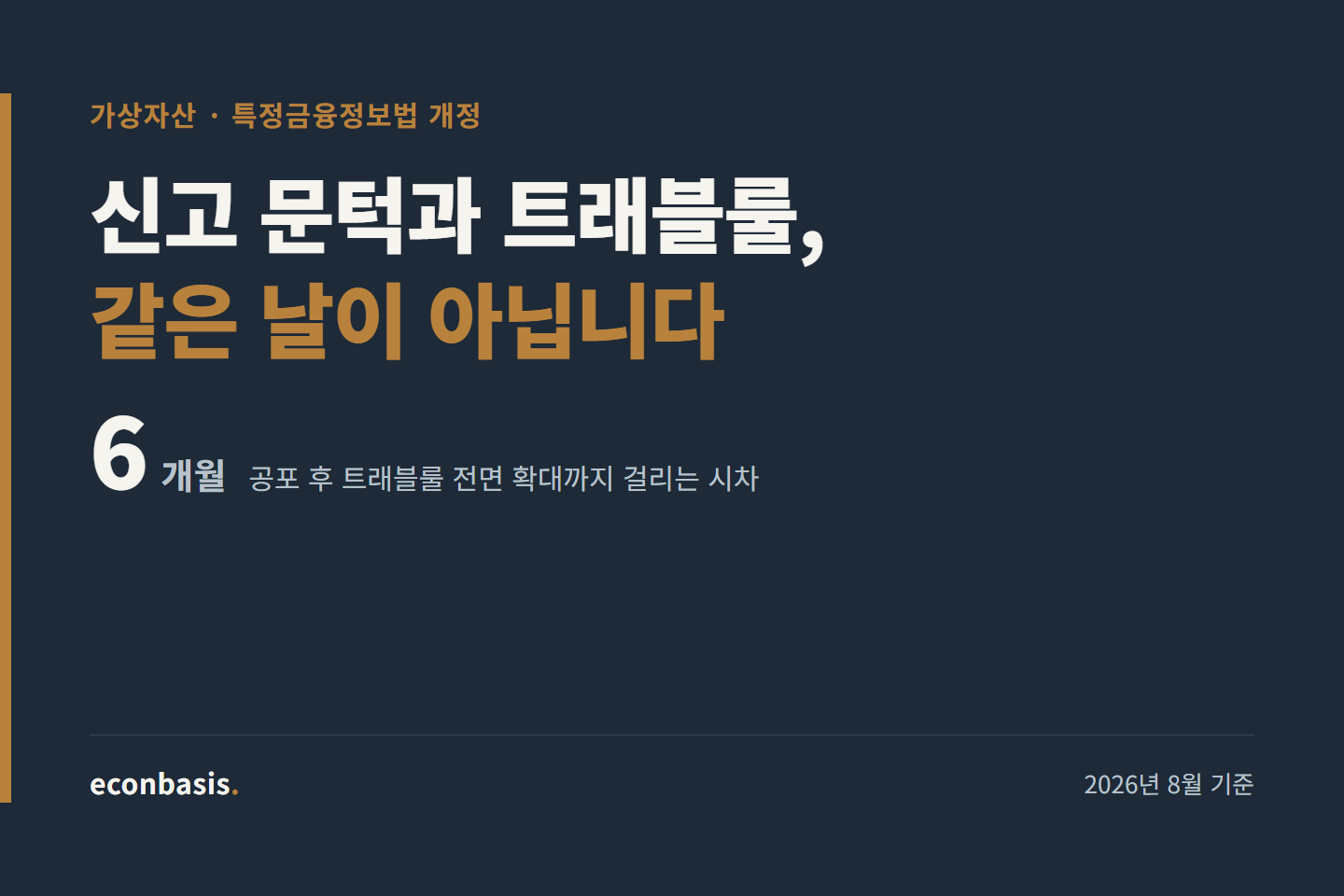가상자산사업자 신고 요건 강화의 전말 (feat 트래블룰)